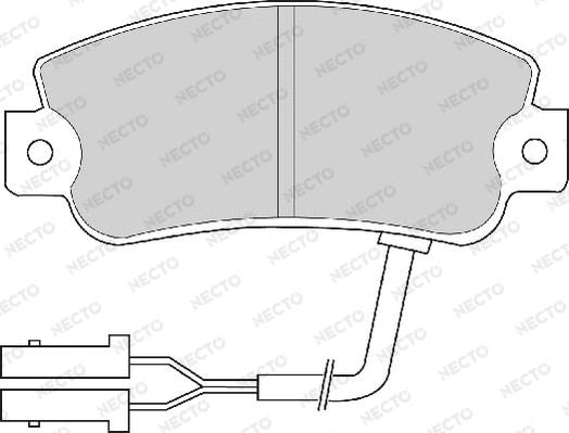 Necto FD674A - Гальмівні колодки, дискові гальма autozip.com.ua