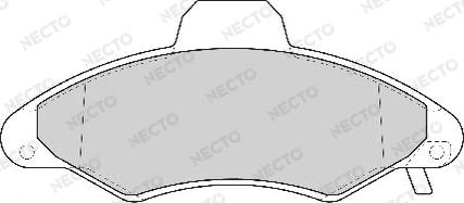 Necto FD6756A - Гальмівні колодки, дискові гальма autozip.com.ua