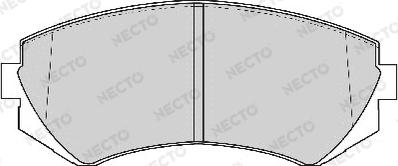 Necto FD6769A - Гальмівні колодки, дискові гальма autozip.com.ua