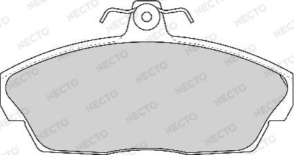 Necto FD6766A - Гальмівні колодки, дискові гальма autozip.com.ua