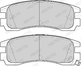 Necto FD6763A - Гальмівні колодки, дискові гальма autozip.com.ua