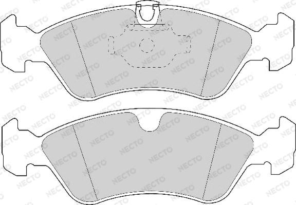 Necto FD6709A - Гальмівні колодки, дискові гальма autozip.com.ua