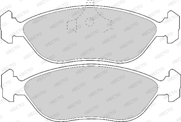 Necto FD6705A - Гальмівні колодки, дискові гальма autozip.com.ua