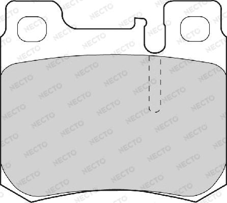 Necto FD6706A - Гальмівні колодки, дискові гальма autozip.com.ua