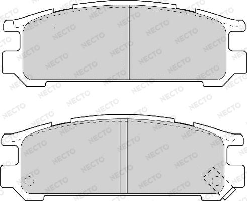 Necto FD6708A - Гальмівні колодки, дискові гальма autozip.com.ua