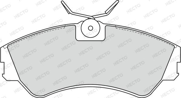 Necto FD6707V - Гальмівні колодки, дискові гальма autozip.com.ua