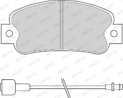 Necto FD670A - Гальмівні колодки, дискові гальма autozip.com.ua