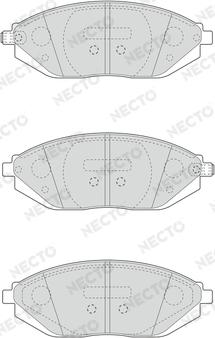 Necto FD6718A - Гальмівні колодки, дискові гальма autozip.com.ua
