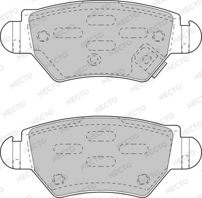 Necto FD6789A - Гальмівні колодки, дискові гальма autozip.com.ua