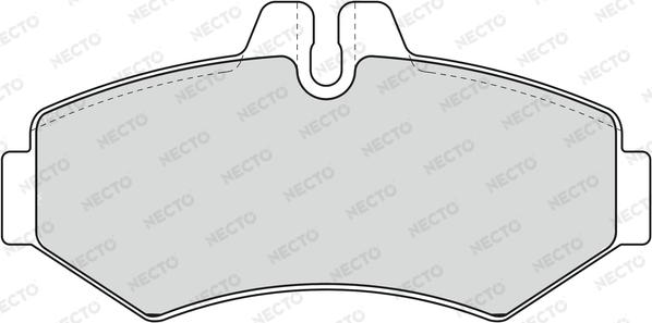 Necto FD6784V - Гальмівні колодки, дискові гальма autozip.com.ua