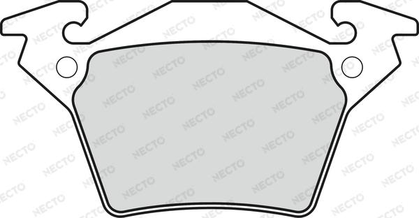 Necto FD6783A - Гальмівні колодки, дискові гальма autozip.com.ua