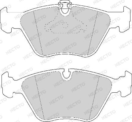 Necto FD6738A - Гальмівні колодки, дискові гальма autozip.com.ua