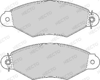 Necto FD6733A - Гальмівні колодки, дискові гальма autozip.com.ua