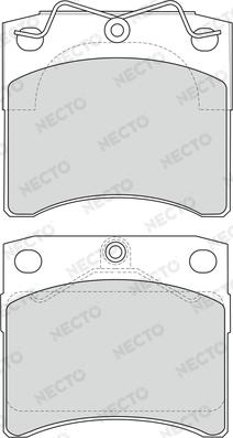 Necto FD6773V - Гальмівні колодки, дискові гальма autozip.com.ua