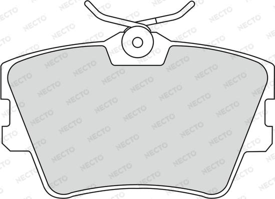 Necto FD6772V - Гальмівні колодки, дискові гальма autozip.com.ua
