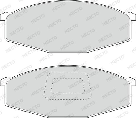 Necto FD899V - Гальмівні колодки, дискові гальма autozip.com.ua
