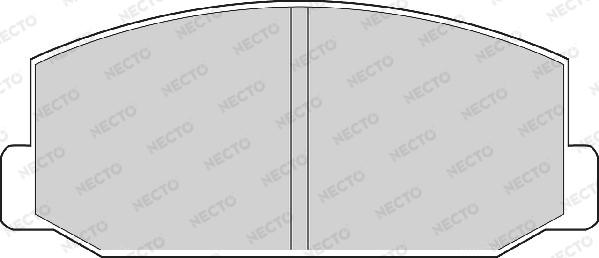 Necto FD847A - Гальмівні колодки, дискові гальма autozip.com.ua