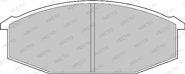 Necto FD865V - Гальмівні колодки, дискові гальма autozip.com.ua