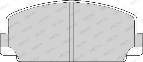 Necto FD804A - Гальмівні колодки, дискові гальма autozip.com.ua