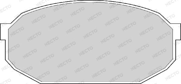 Necto FD880A - Гальмівні колодки, дискові гальма autozip.com.ua