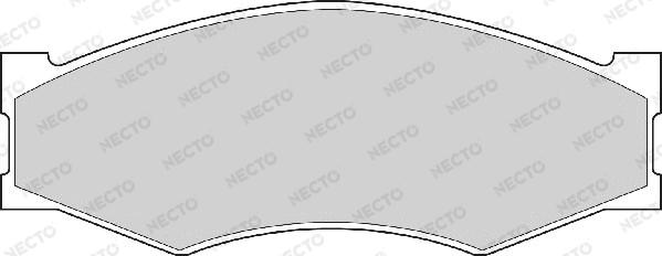 Necto FD827A - Гальмівні колодки, дискові гальма autozip.com.ua