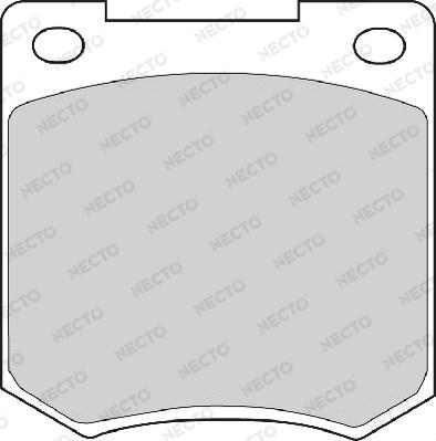 Necto FD257A - Гальмівні колодки, дискові гальма autozip.com.ua