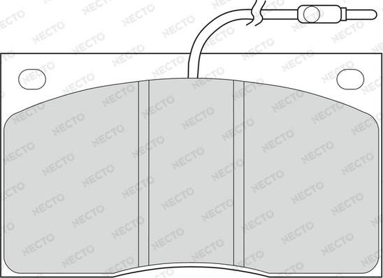 Necto FD211V - Гальмівні колодки, дискові гальма autozip.com.ua