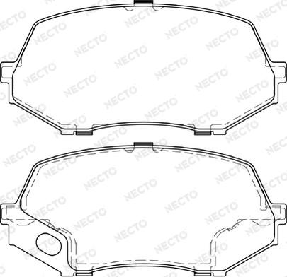 Necto FD7449V - Гальмівні колодки, дискові гальма autozip.com.ua