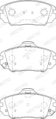 Necto FD7442A - Гальмівні колодки, дискові гальма autozip.com.ua