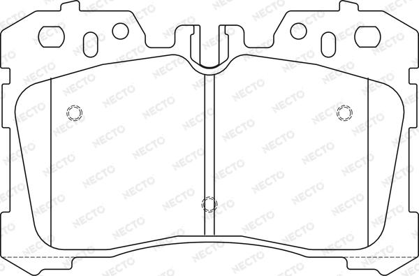 Necto FD7464A - Гальмівні колодки, дискові гальма autozip.com.ua