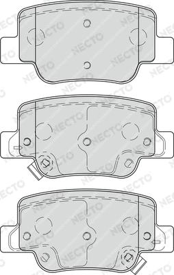 Necto FD7462A - Гальмівні колодки, дискові гальма autozip.com.ua