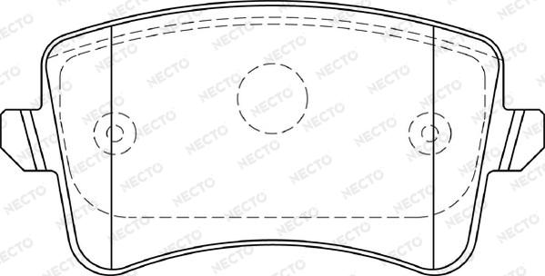 Necto FD7401A - Гальмівні колодки, дискові гальма autozip.com.ua