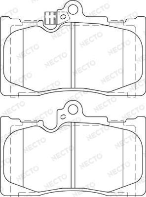 Necto FD7419A - Гальмівні колодки, дискові гальма autozip.com.ua