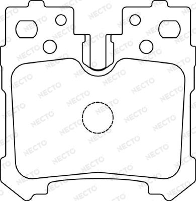 Necto FD7415A - Гальмівні колодки, дискові гальма autozip.com.ua