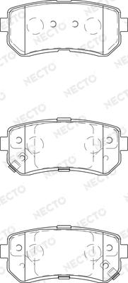 Necto FD7436A - Гальмівні колодки, дискові гальма autozip.com.ua