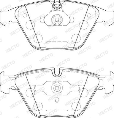 Necto FD7424A - Гальмівні колодки, дискові гальма autozip.com.ua