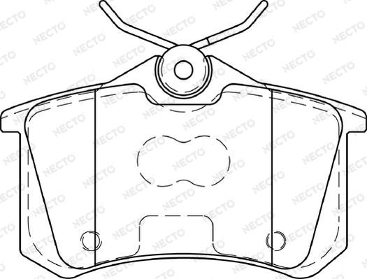 DJ Parts BP2800 - Гальмівні колодки, дискові гальма autozip.com.ua