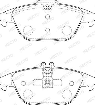 Necto FD7423A - Гальмівні колодки, дискові гальма autozip.com.ua