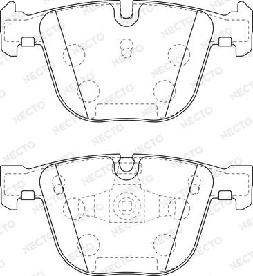 Necto FD7470A - Гальмівні колодки, дискові гальма autozip.com.ua