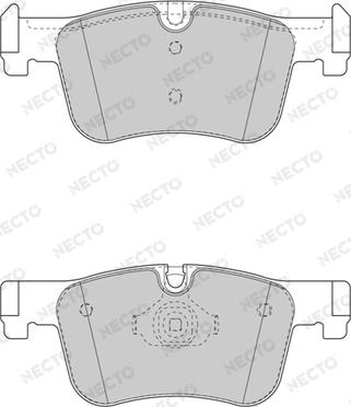 Necto FD7598A - Гальмівні колодки, дискові гальма autozip.com.ua