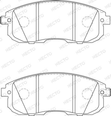 Necto FD7593A - Гальмівні колодки, дискові гальма autozip.com.ua