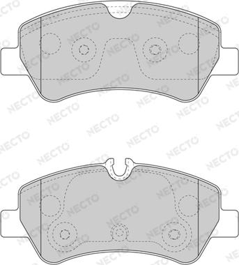 Necto FD7597V - Гальмівні колодки, дискові гальма autozip.com.ua