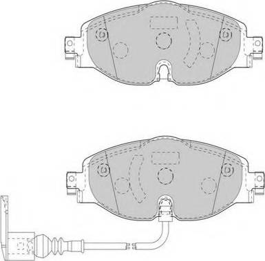 Necto FD7544A - Гальмівні колодки, дискові гальма autozip.com.ua