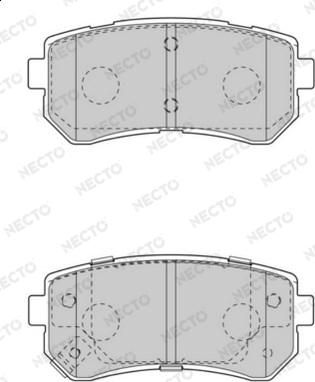 Necto FD7547A - Гальмівні колодки, дискові гальма autozip.com.ua