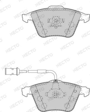 Necto FD7559A - Гальмівні колодки, дискові гальма autozip.com.ua