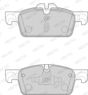 Necto FD7555A - Гальмівні колодки, дискові гальма autozip.com.ua