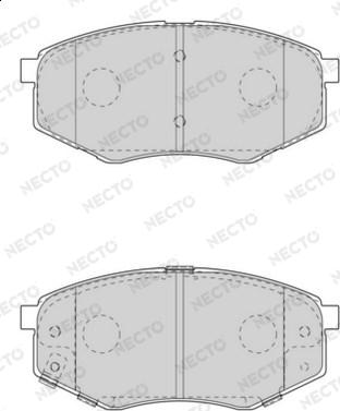 Necto FD7569A - Гальмівні колодки, дискові гальма autozip.com.ua