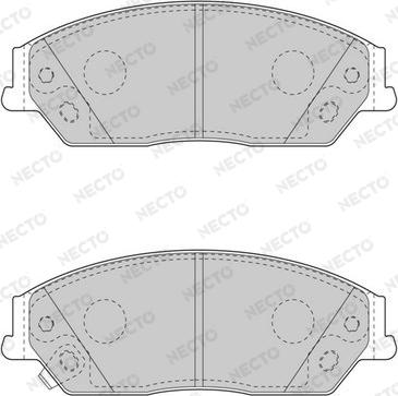Necto FD7568A - Гальмівні колодки, дискові гальма autozip.com.ua
