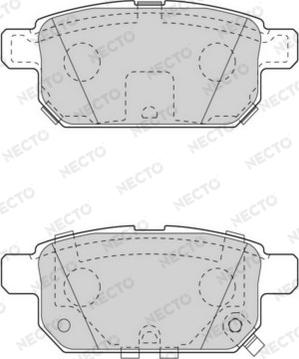 Necto FD7562A - Гальмівні колодки, дискові гальма autozip.com.ua
