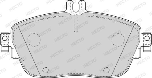 Necto FD7567A - Гальмівні колодки, дискові гальма autozip.com.ua